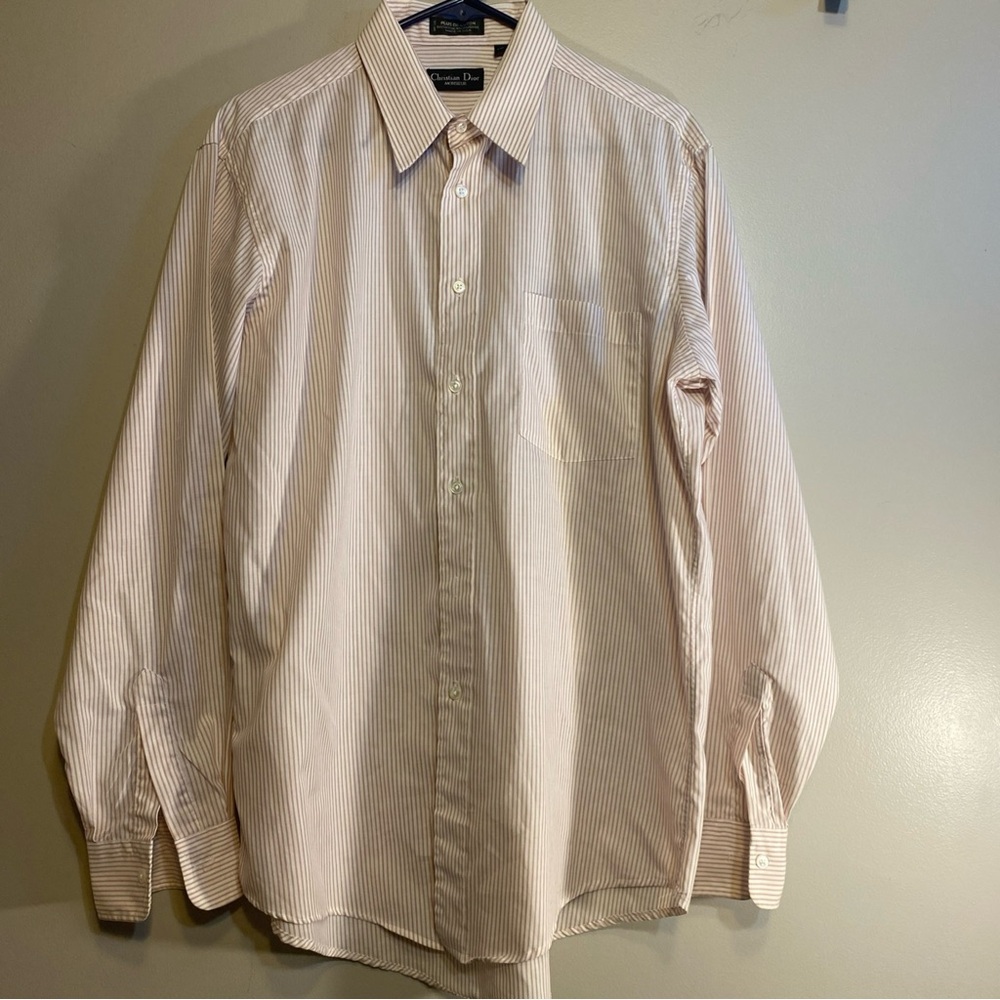 Christian Dior Monsieur Plus De Cotton Men’s 15 34-35 Button Up Dress Long Dress